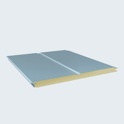 Metal PU Sandwich Wall Panel Polyurethane Insulated Clean Room Panel / 75mm Sandwich Panel